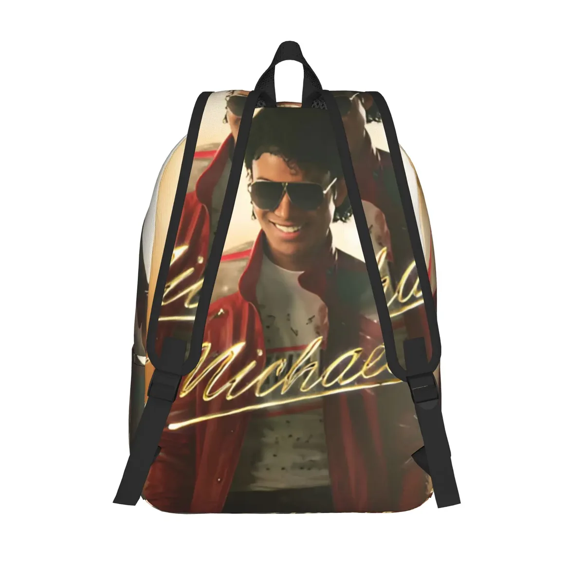sac à dos décontracté michael jacksons musical movie 2026, idéal pour le lycée, les affaires, les hommes et les femmes, sac à dos pour ordinateur portable en toile