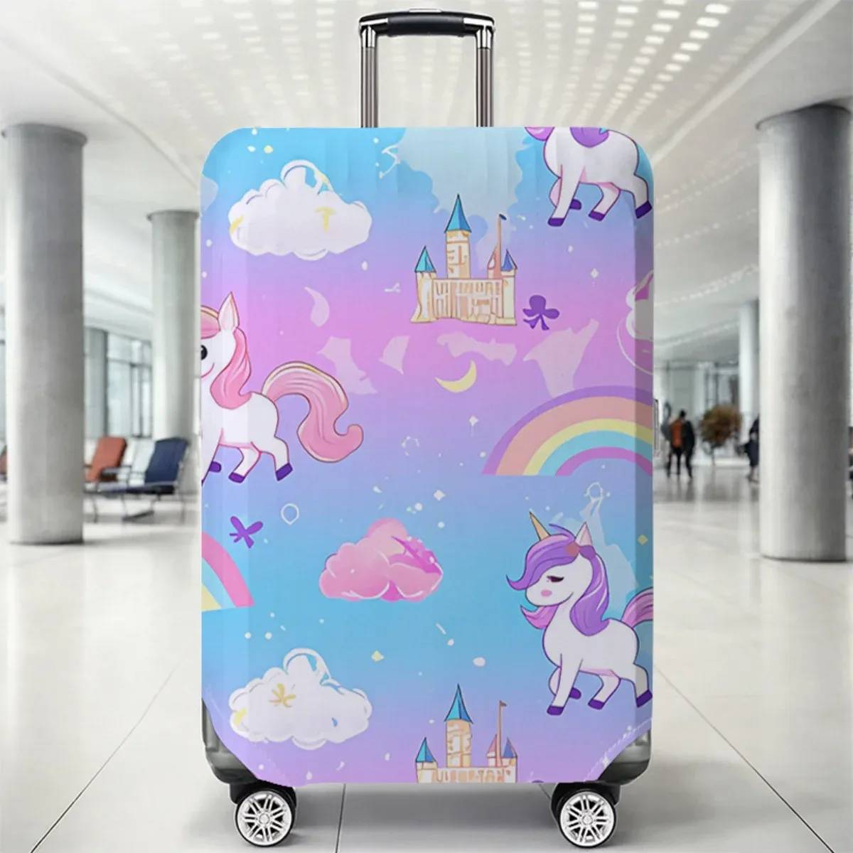 housse de protection pour bagages à motif animal, ensemble adapté aux housses de bagages de 18 à 32 pouces, housse de poignée de valise, accessoires de voyage
