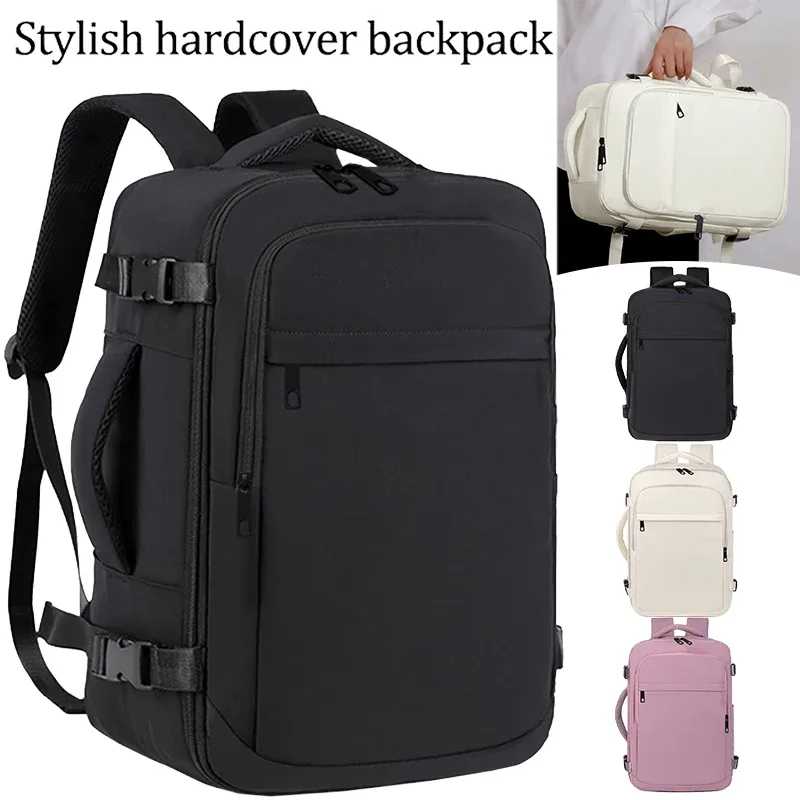 Sac à dos de voyage pratique avec poche latérale, bretelles rembourrées, sac minimaliste pour ordinateur portable pour les trajets quotidiens et les vacances de fin de semaine