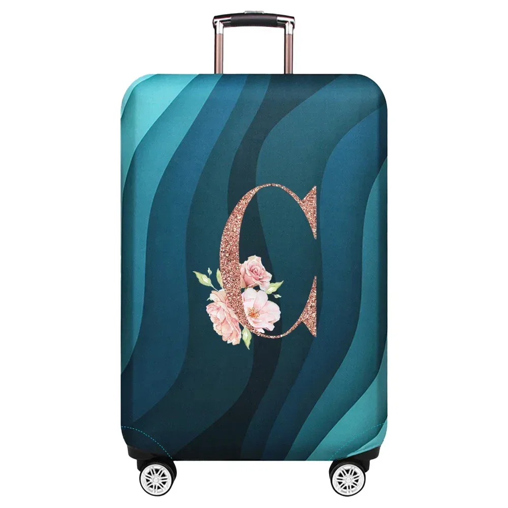 housse de protection élastique pour valise de voyage, série rose gold, adaptée aux valises de 18 à 32 pouces