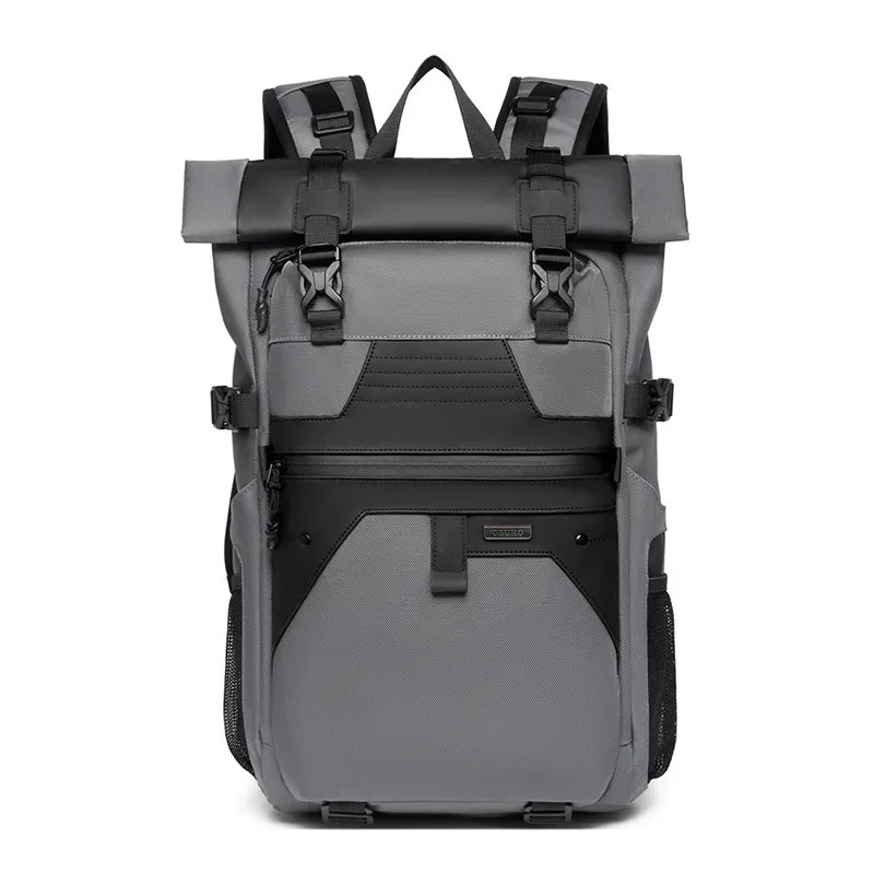 ozuko sac à dos multifonctionnel hommes grande capacité cartable étudiant simple voyage sac à dos étanche pochette d'ordinateur
