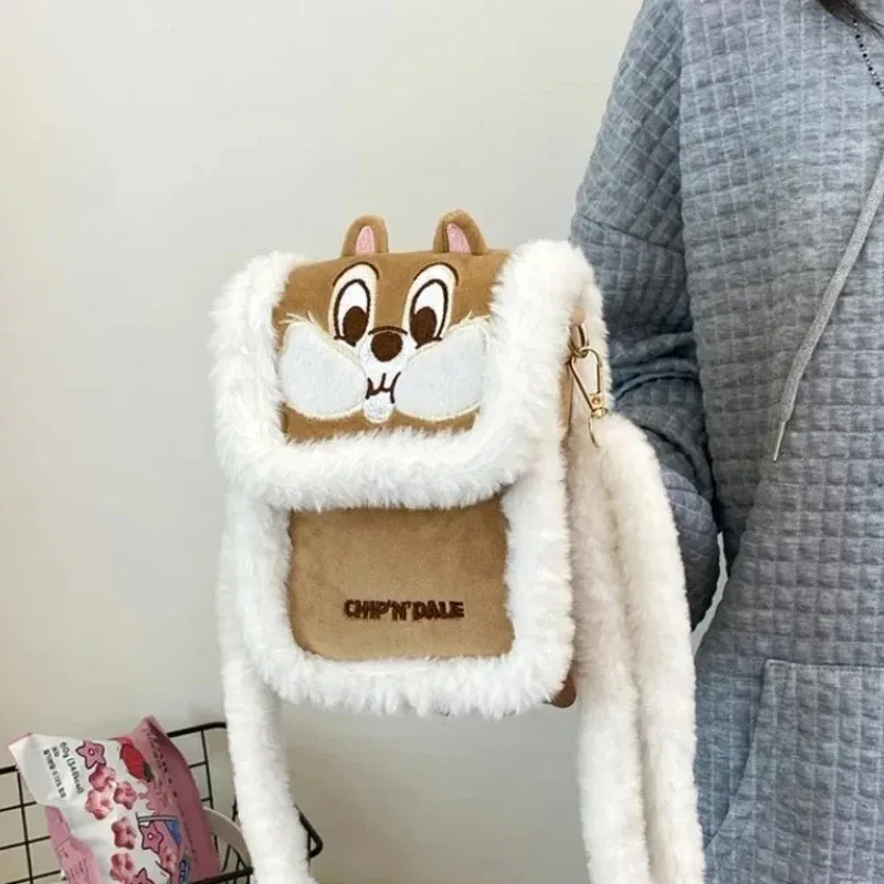 sac à bandoulière kawaii en peluche multi-styles, mignon winnie l'ourson, sac à main ours de dessin animé, grande capacité, sac bandoulière pour filles