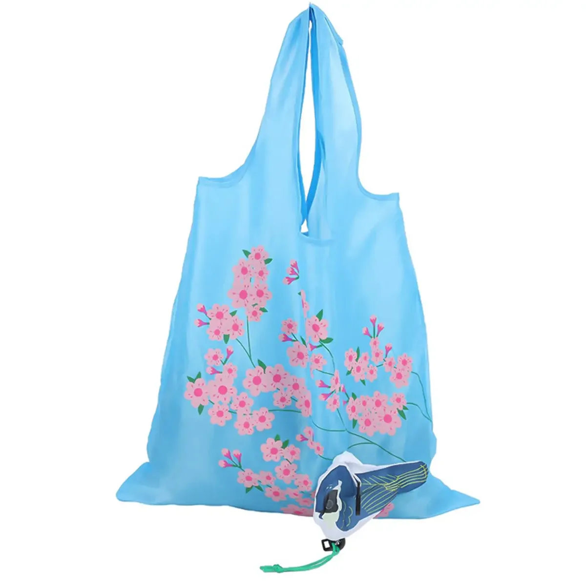 1pc nouveaux animaux utile polyester pliable écologique réutilisable sacs à provisions dessin animé eco sac fourre-tout portable voyage sac à bandoulière