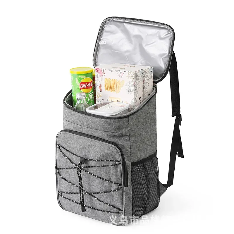 sac à dos isotherme étanche, grande capacité, sacs à déjeuner durables en tissu oxford, sacs à dos d'isolation thermique anti-fuite pour le camping