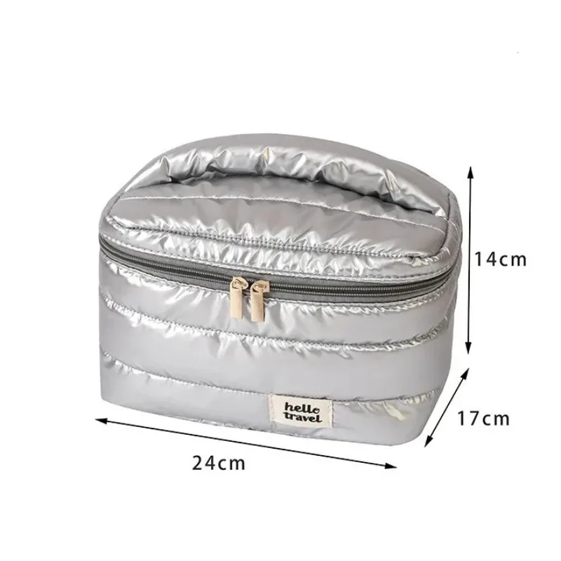 trousse de maquillage de voyage de grande capacité, sac à cosmétiques multifonctionnel portable à la mode, sac de rangement de toilette étanche