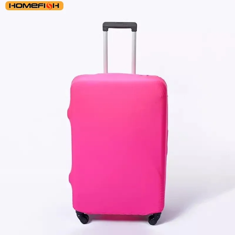 homefish housse de protection élastique anti-poussière pour bagages, couverture universelle de couleur unie pour valise de voyage