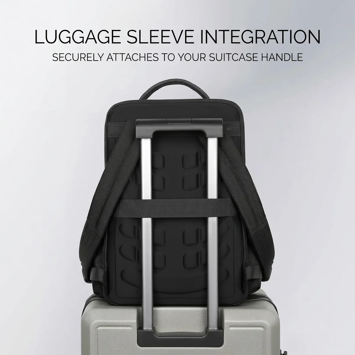 sac à dos léger pour homme, grande capacité, sac de voyage d'affaires pour ordinateur portable, sac à dos décontracté 2-en-1 pour le travail/le collège, durable
