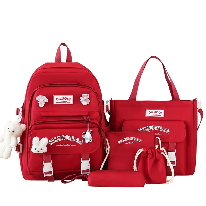 sac à dos à bandoulière pour l'école, trousse à crayons, grande capacité, pour fille et garçon, offre spéciale, 2024