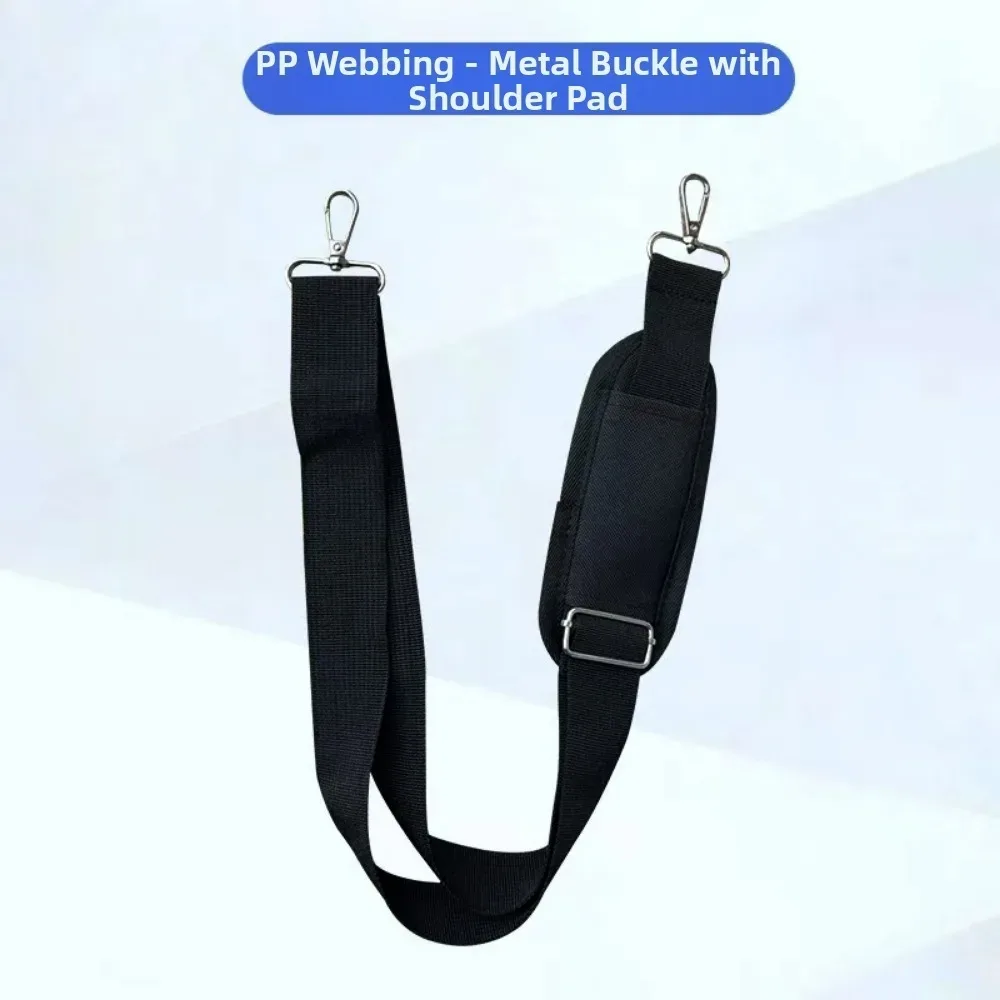 sangle de sac d'ordinateur détachable et respirante, sangle d'épaule réglable antidérapante avec coussin, accessoires pour sacs de voyage noirs