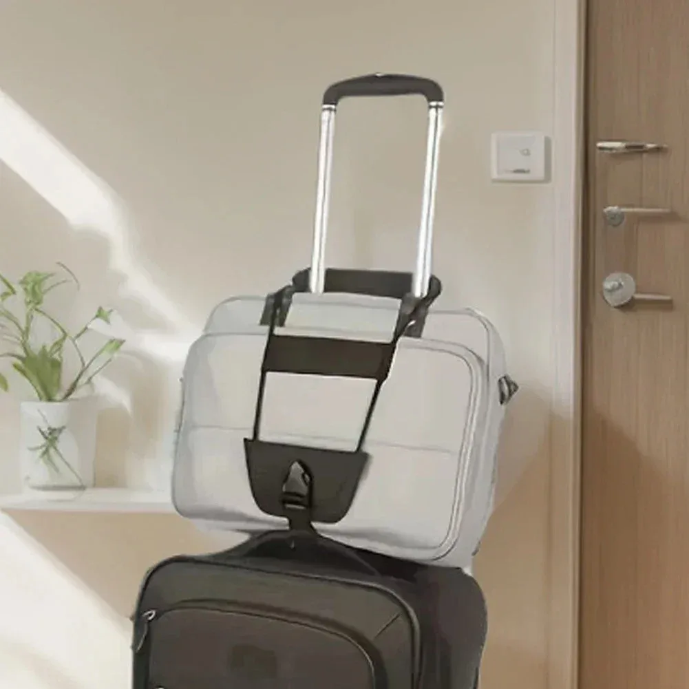 Sangle de fixation multifonctionnelle en nylon noir pour bagages et sacs à dos, cordon extensible pour une fixation sécurisée des sacs