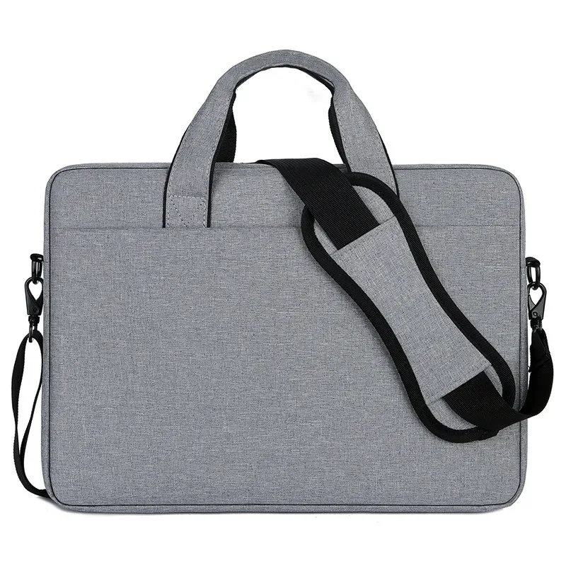 sac pour ordinateur portable 15.6 pouces résistant à l'eau, porte-documents d'affaires, sac à main pour hommes et femmes, porte-ordinateur de voyage au bureau