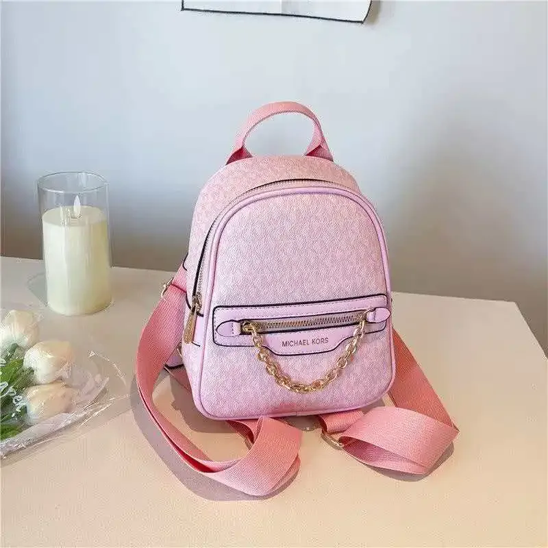michael kors 2026 nouveau sac à dos de voyage décontracté grande capacité pour femme, matière pvc simple, imperméable et résistant à l'usure