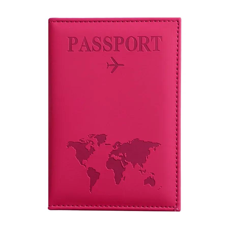 nouvelle arrivée : housse de protection pour passeport en cuir pu, porte-billets unisexe, organisateur de documents léger, indispensable pour les voyages