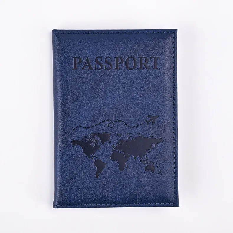 porte-passeport en cuir pu pour hommes et femmes, étui pour cartes de crédit, portefeuille de couverture, accessoires de voyage, sac à main