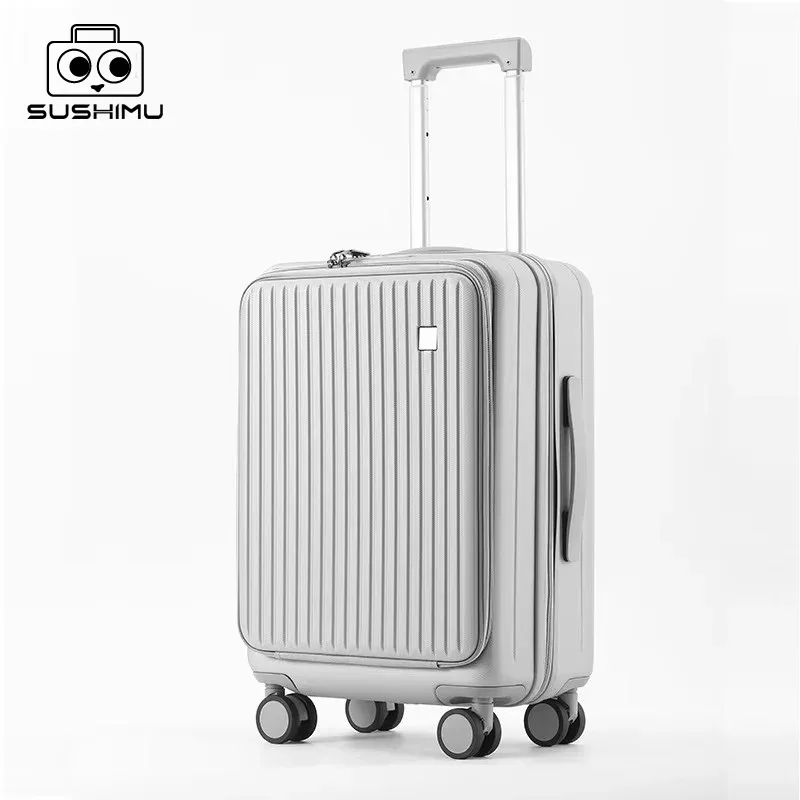 SUSHIMU boîtier de chariot valise de voyage valise d'embarquement boîte de mot de passe valise roue Portable sac à bagages roulant ouverture avant
