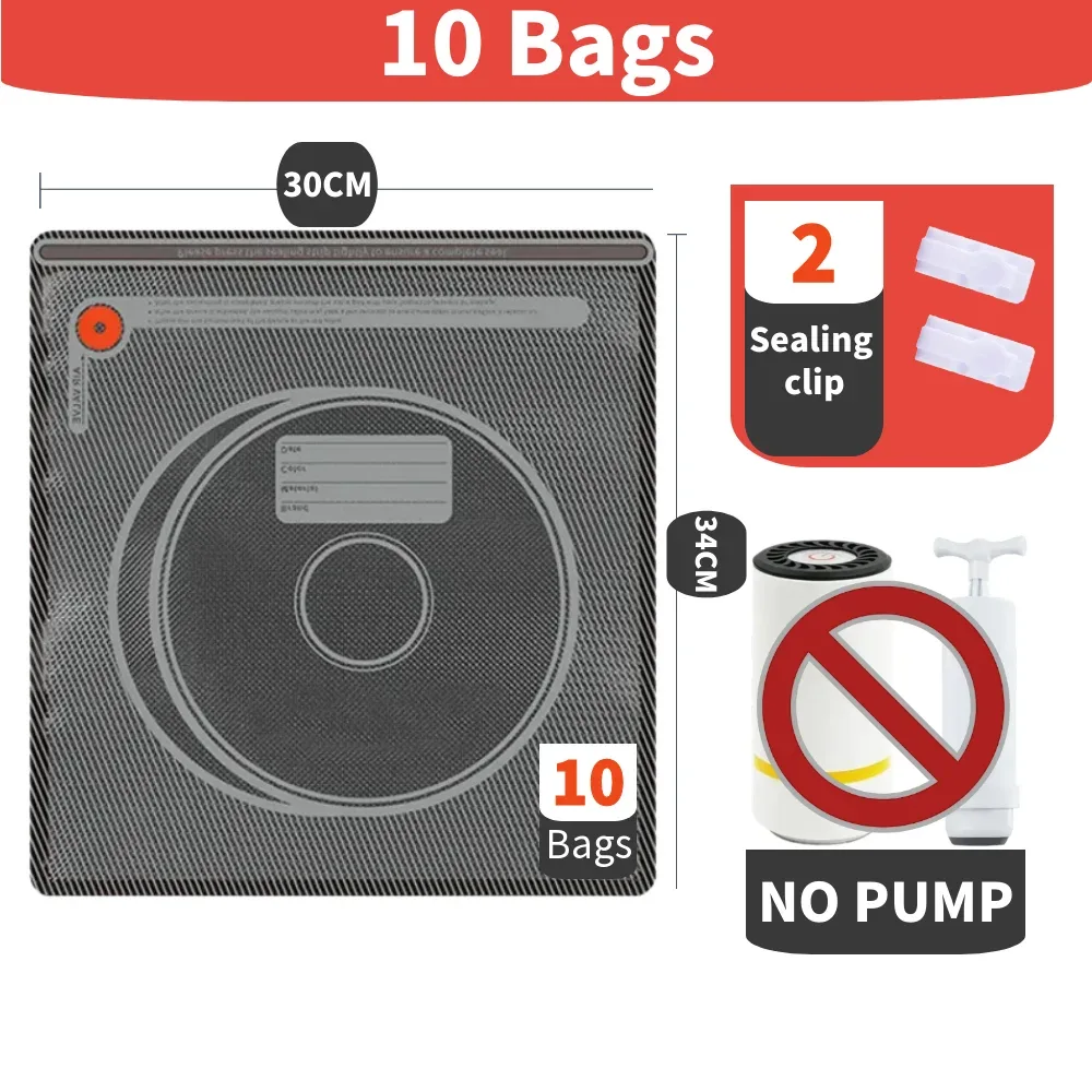sac de rangement sous vide pour filament d'imprimante 3d, pa pe, épaissi, noir, résistant à la lumière, résistant à l'humidité, réutilisable, hermétique