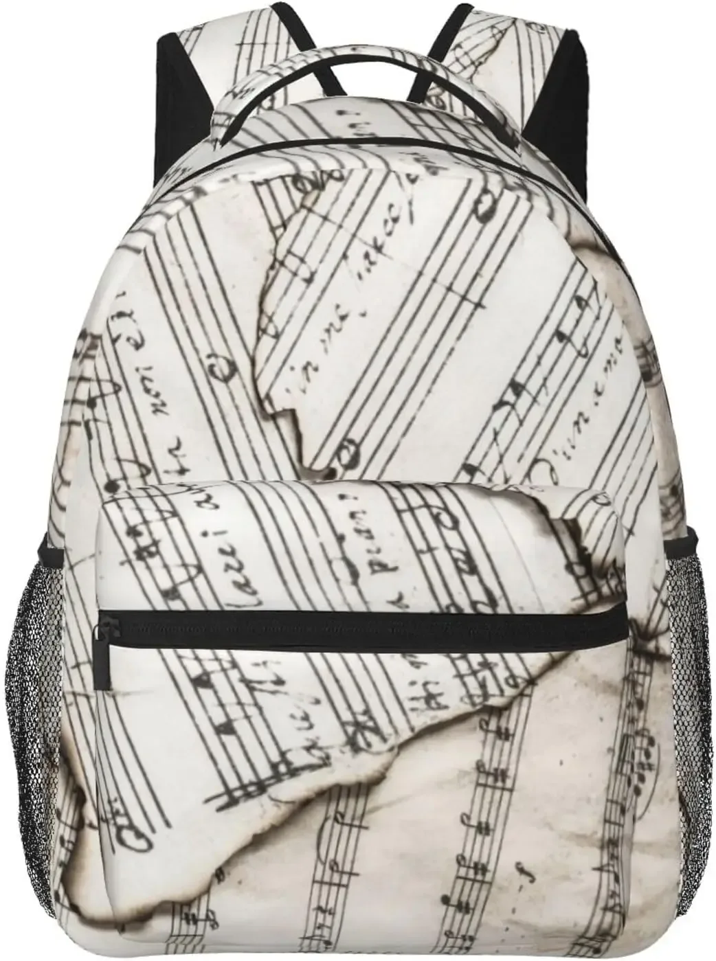 sac à dos de notes de musique pour hommes et femmes, sac à dos de piano, sac à dos d'ordinateur, sac à livres de voyage, sac à dos de camping, sac à dos de randonnée, sac à dos à la mode