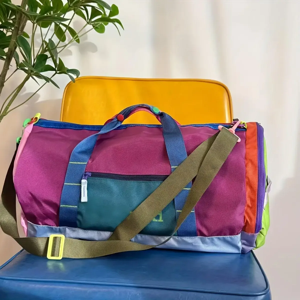 sac fourre-tout en nylon motif alpaga unisexe, sac à bandoulière pour sports de plein air, yoga, voyage, fitness, rangement, cadeau de noël