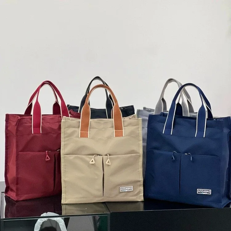 sac de rangement multifonctionnel à poignée avec plusieurs poches, sac à dos grande capacité pour étudiants, sac à lunch, sac pour fournitures de maman