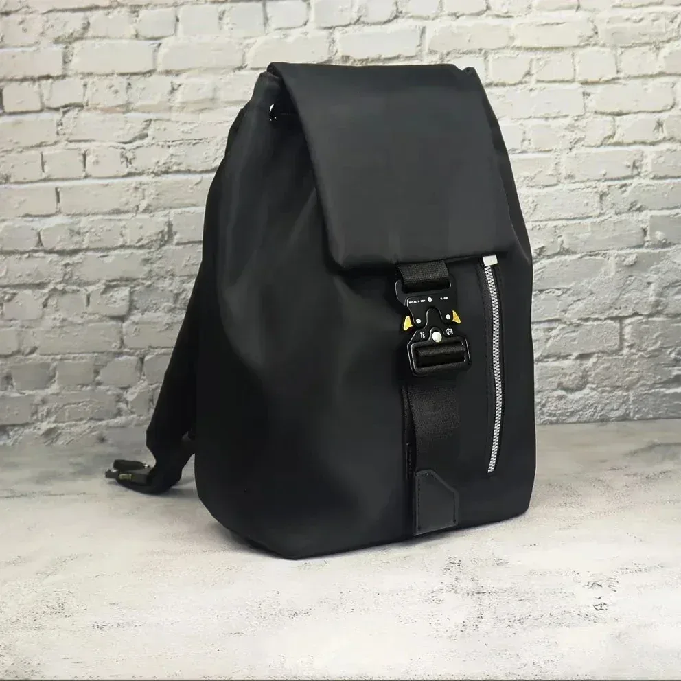fashion street 1017 alyx 9sm sacs fermeture éclair latérale décorative fonctionnelle prise tactique cordon d'étanchéité sac à dos multifonctionnel