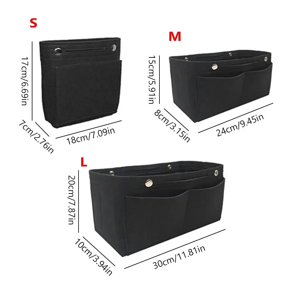 organisateur de sac à main en feutre simple, support de sac, doublure de sac à main de grande capacité, organisateur de rangement portable