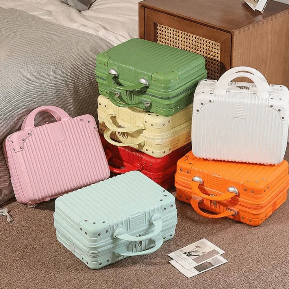 ventes flash : valise de voyage 14 pouces, mini trousse de maquillage de voyage, organisateur, valise à main pour femmes