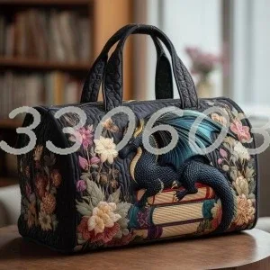  sac de voyage matelassé vintage 3d à motif animalier pour femmes et hommes, sac fourre-tout de week-end 2026 pour l'extérieur