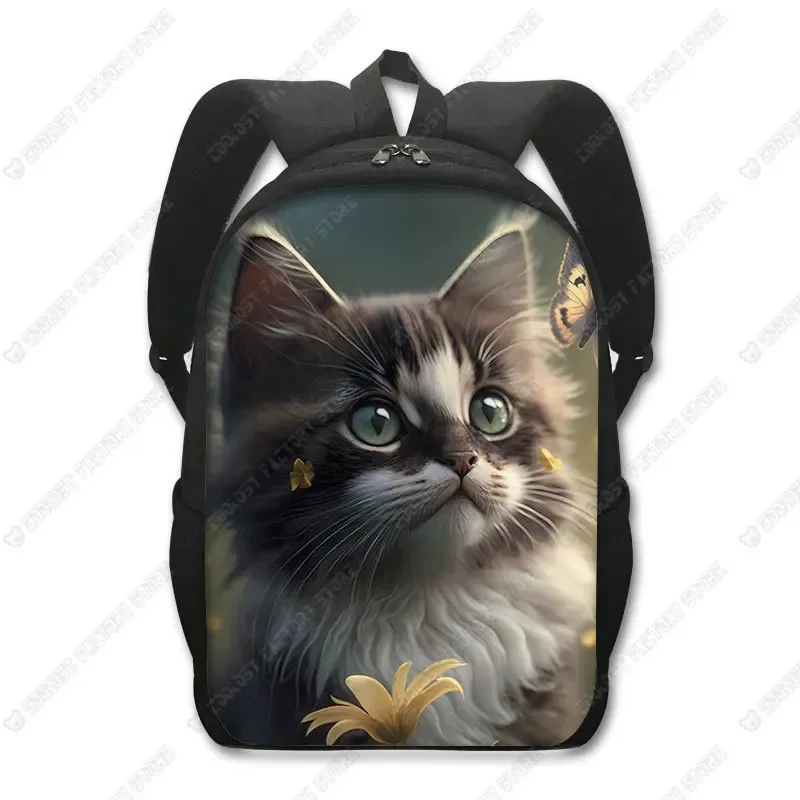 sac à dos chat mignon chat persan/siamese, sacs d'école pour enfants pour adolescents, chat britannique écossais, sacs à dos pour ordinateur portable, sac de livre chaton