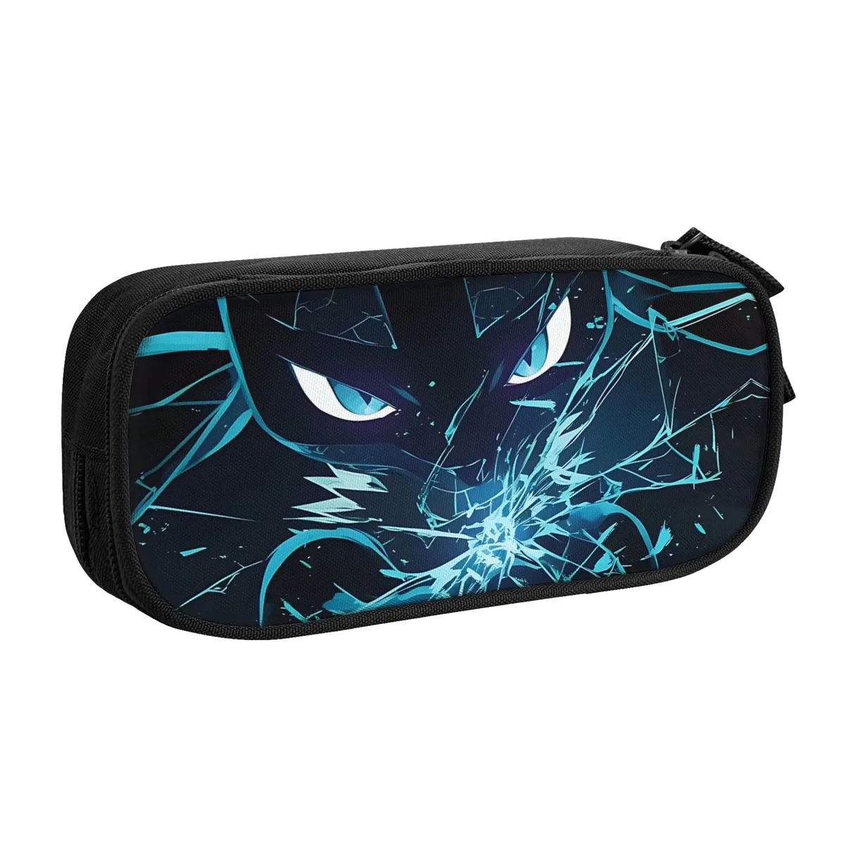 sacs personnalisés pokemon eevee eeveelution de grande capacité pour enfants, trousse à crayons d'école pour garçons et filles
