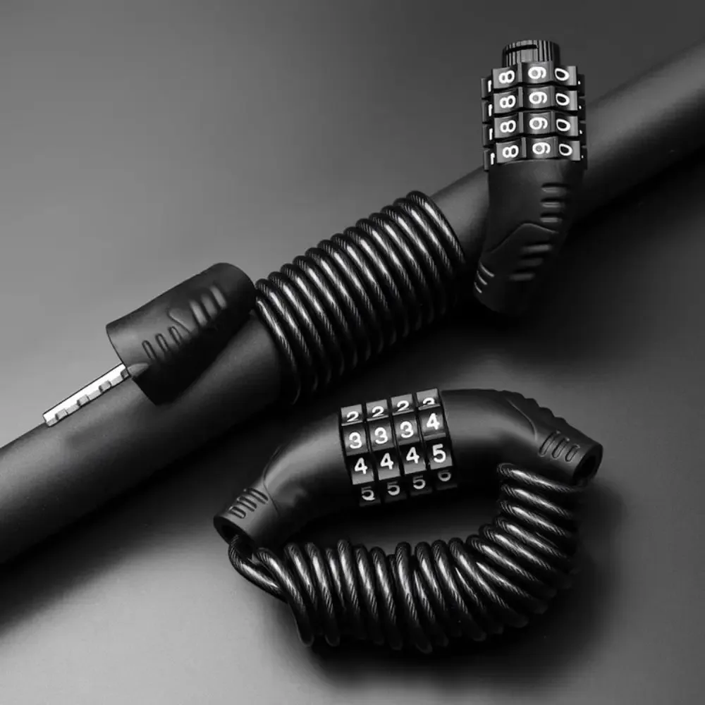 cadenas à combinaison 4 chiffres en alliage, couleur unie, durable et universel, pour casque et sac à main