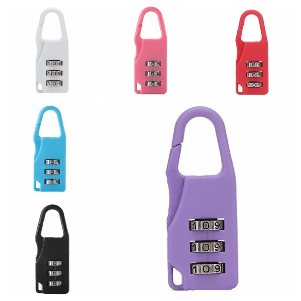 mellock-valise à chiffres en plastique antivol, mini cadenas pour bagages de voyage