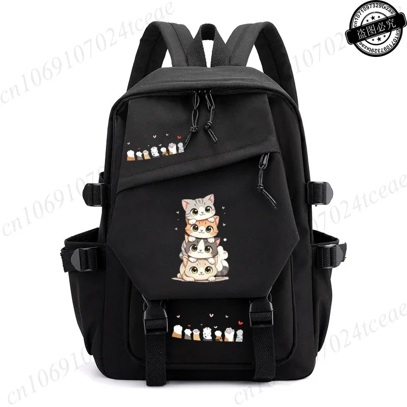 sac à dos scolaire anime pour la rentrée des classes, design chat kawaii, sac à dos quotidien, sacs à dos anime pour fille, sac d'école sportif