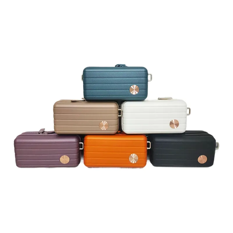 trousse de maquillage compacte à coque rigide – sac à bandoulière étanche pour les voyages de nuit, le sport et l'utilisation quotidienne