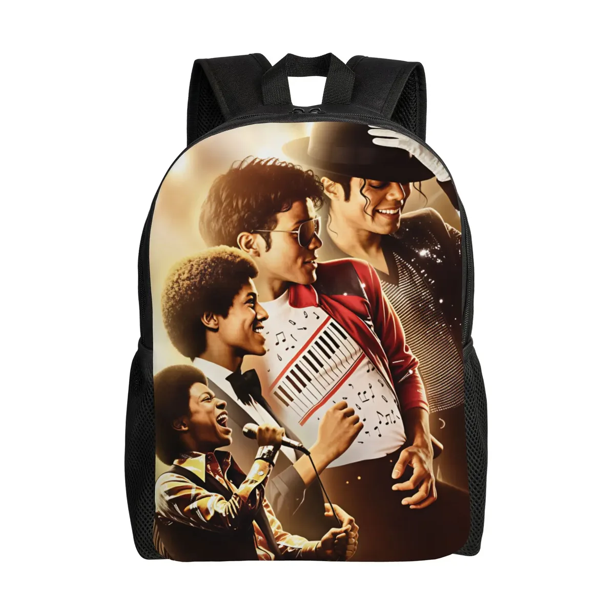 sac à dos m-michael jacksons pour jeunes, sacs à dos légers en polyester, sacs modernes pour lycéens, sac à dos de randonnée de haute qualité