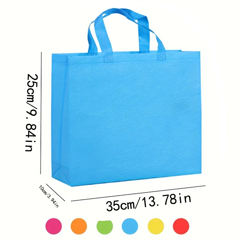5 sacs fourre-tout non tissés, sacs d'emballage cadeau réutilisables de grande capacité, sacs de rangement de voyage portables et pliables, sacs fourre-tout de rangement, adaptés au transfert thermique diy, à la broderie, aux cadeaux d'anniversaire, aux cadeaux de fête et à la confection de cadeaux han.