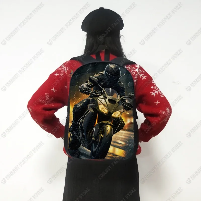 sac à dos de course pour hommes et femmes, sac à dos punk, sac de voyage hurbike, sacs d'école pour enfants, sac à dos pour adolescent, sac pour ordinateur portable, voiture, moto