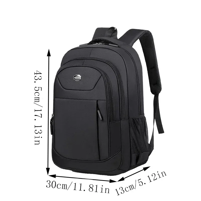 sac à dos unisexe de couleur unie à double bandoulière pour les voyages d'affaires, les trajets quotidiens et les déplacements professionnels.