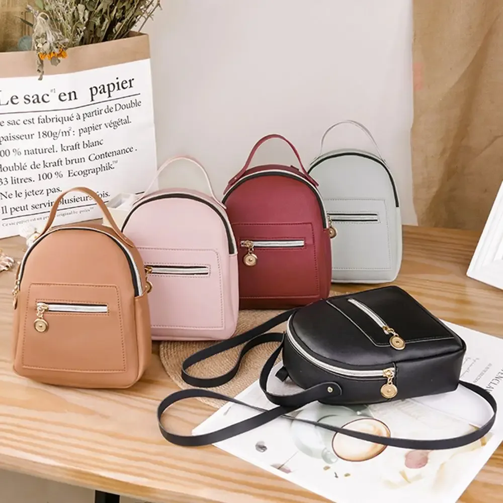 Mini sac à dos étanche pour petite entreprise, sac de jour en PU pour fille, sac initié