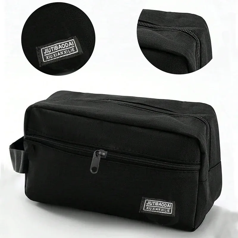 trousse de toilette d'affaires pour hommes, organisateur de maquillage de voyage, pochette de rangement de grande capacité, design de mode durable, idéale pour un usage quotidien
