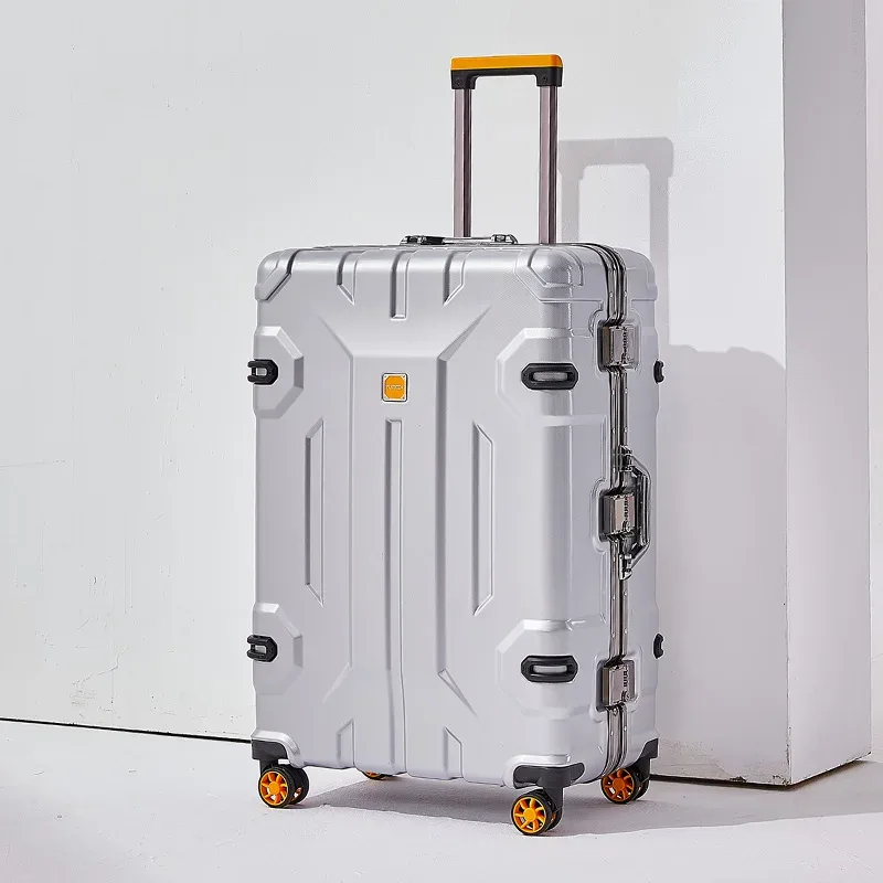 valise à bagages avec cadre en aluminium de grande capacité, sac de voyage à roulettes, valise à roulettes durable et résistante à l'usure de 20 à 28 pouces
