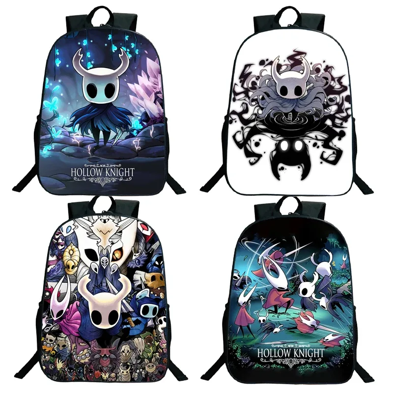Anime Hollow Knight Cartable, Cartoon Game Shouder Backpack, School Boys and Girls Bagpack, Teenager Travel Rucksack