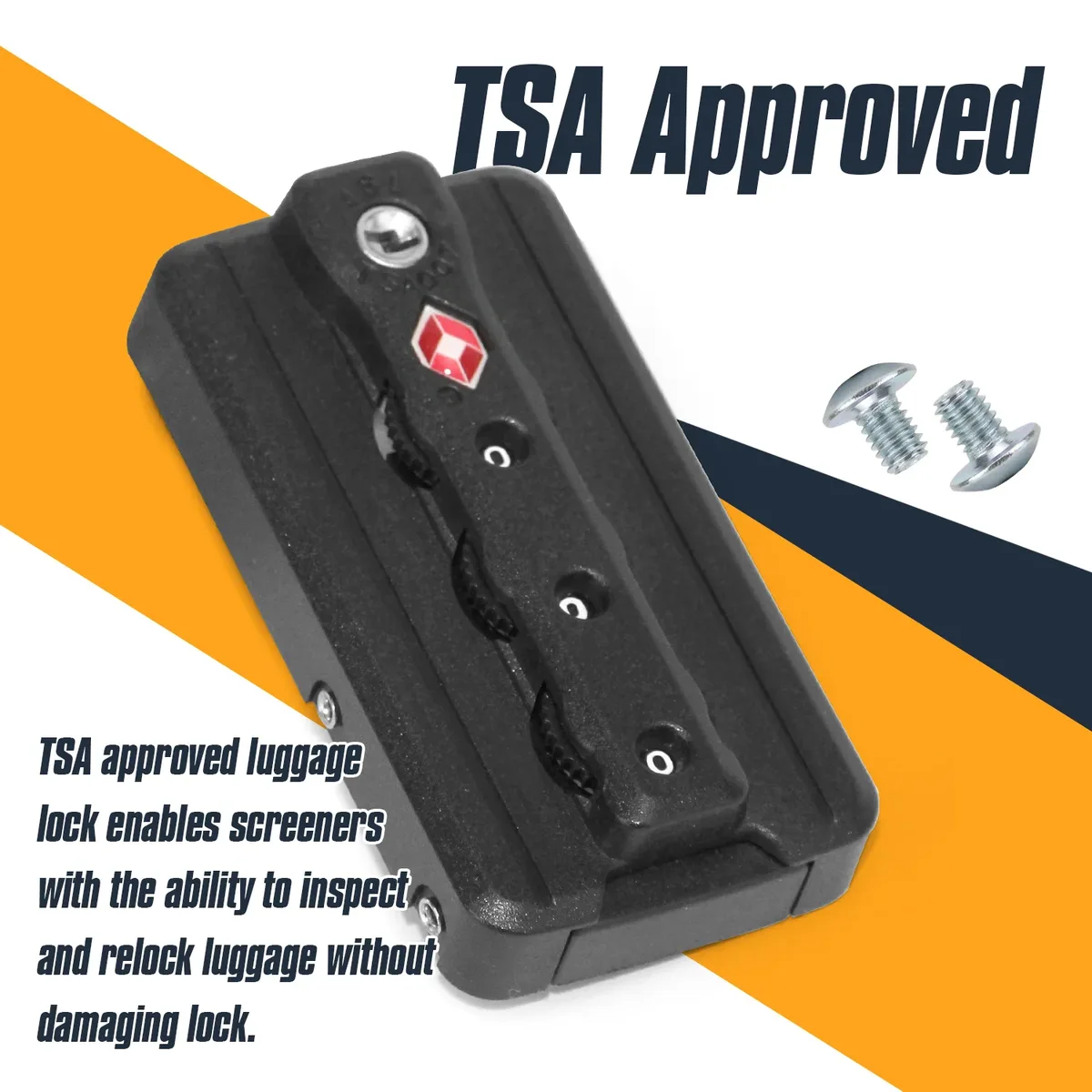 serrure de bagages tsa, 1/2 pièces, verrouillage par mot de passe polyvalent et sûr, antivol, serrure à combinaison à 3 chiffres pour valise de voyage