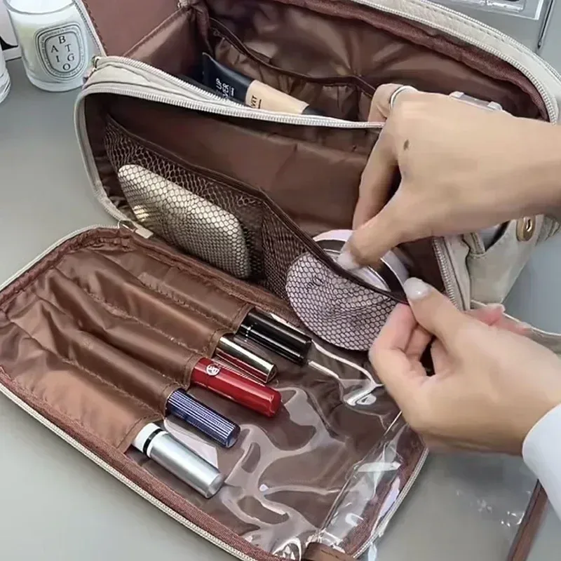 sacs de voyage hommes femmes sac cosmétique sacs de maquillage imperméables organisateur grande capacité cosmétiques trousse de toilette sac de toilette organisateurs