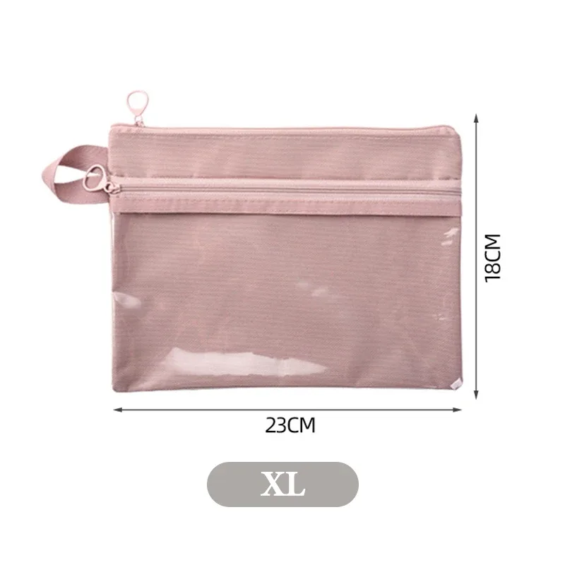 sac de rangement transparent simple, portable de voyage, étanche, double couche, pochette de toilette à fermeture éclair, câble de données, carte de bijoux, maquillage