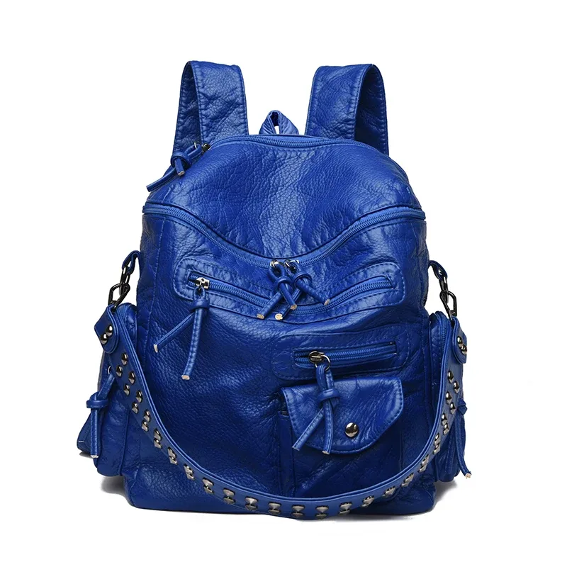 sac à dos à rivets tendance, sac à main à bandoulière multifonctionnel pour femmes, petit sac à dos de voyage pour vêtements de travail quotidiens