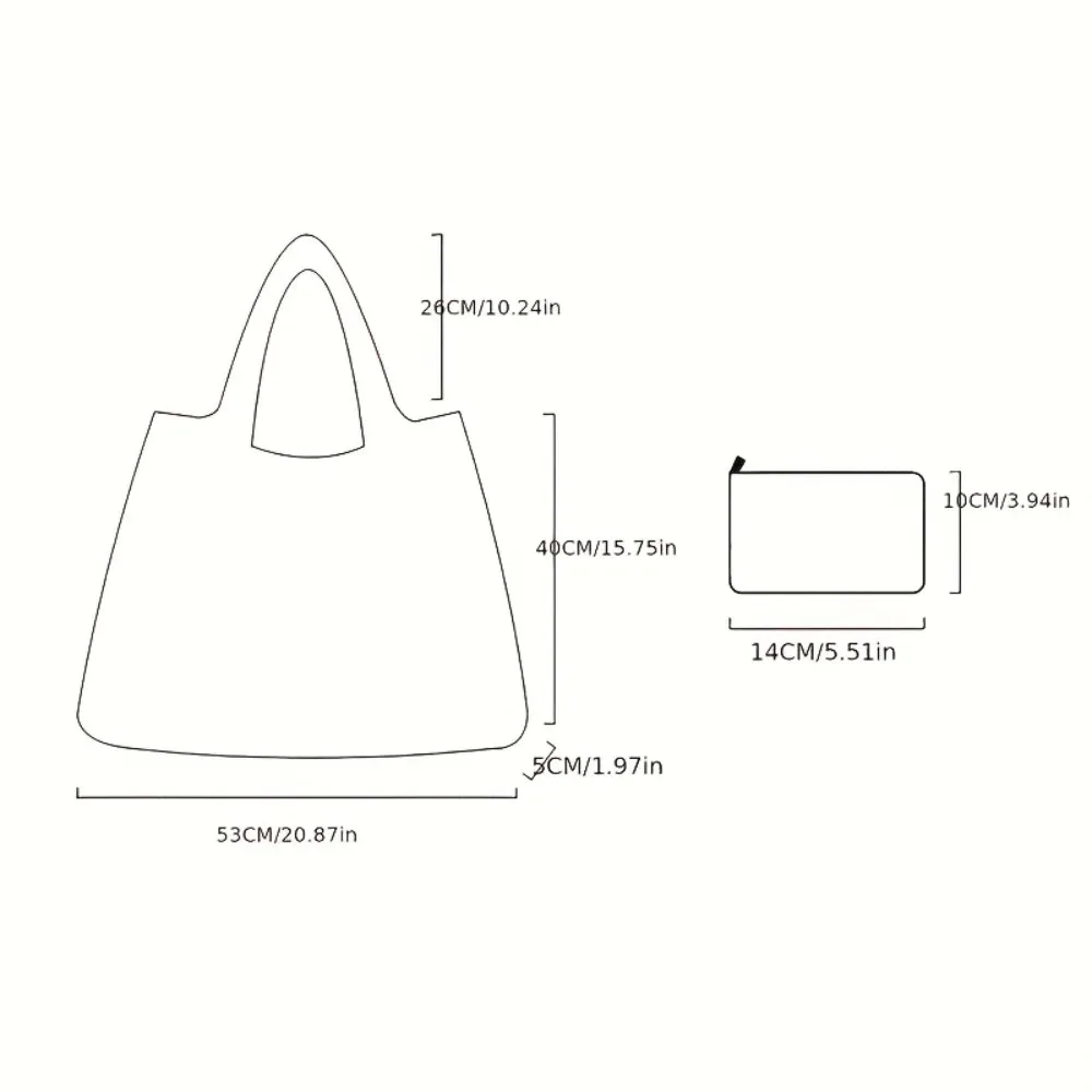 sac fourre-tout pliable à pois, sac de shopping réutilisable en nylon léger, grande capacité, sac à main à bandoulière, pour voyage, pique-nique, courses et rangement