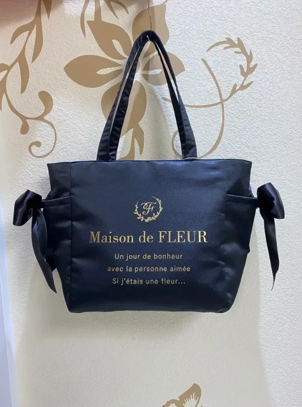sac fourre-tout portable avec fermeture à glissière, fleur de formage, nœud papillon mignon, grande capacité, sacs à provisions initiés, style japonais, nouveau