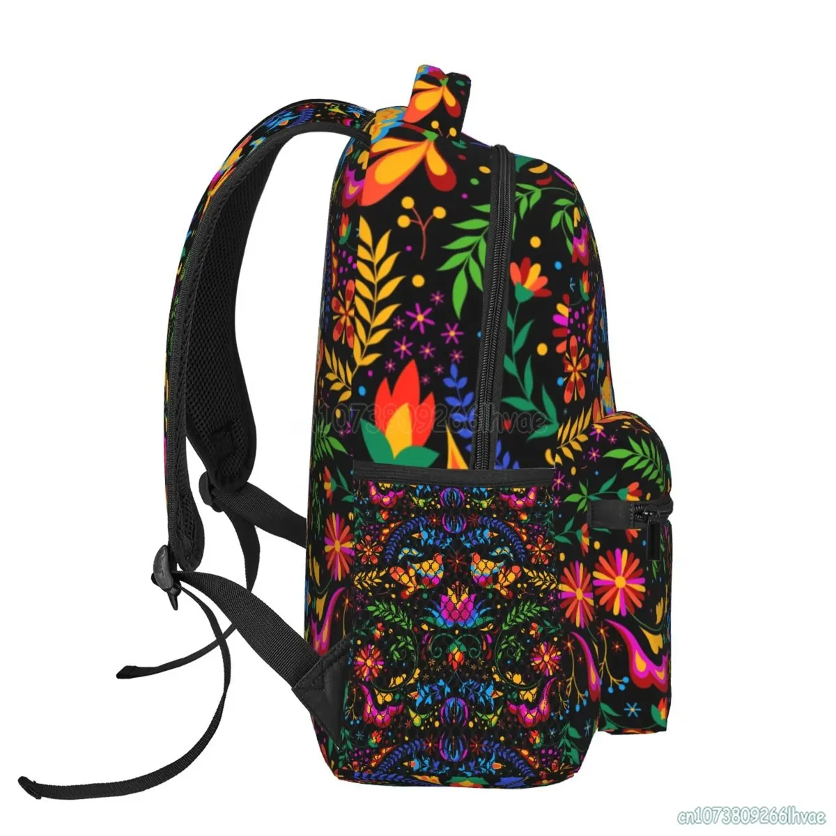 sacs à dos à fleurs mexicaines, motif ethnique, personnalisés, légers, décontractés, pour ordinateur portable, randonnée, salle de sport, voyage, sac à dos pour femmes