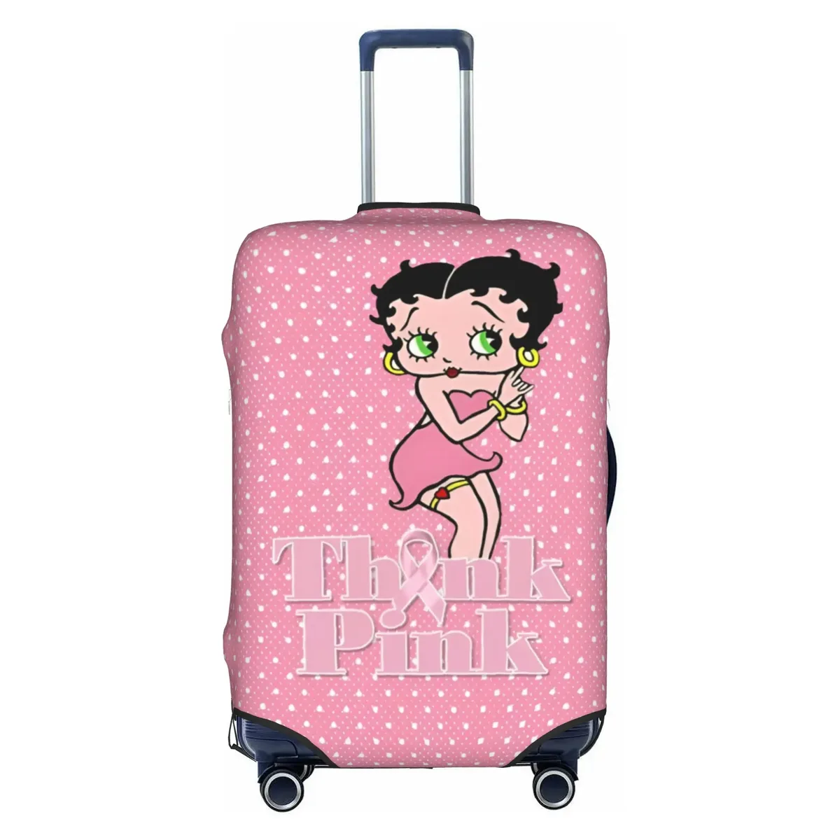 housse de valise élastique personnalisée b-bettys cartoon boop, housse de bagage de voyage classique d'anime pour valises de 18 à 32 pouces