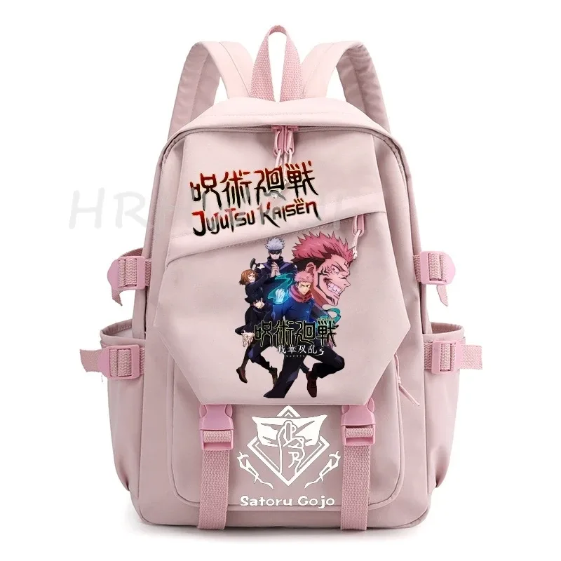 sac à dos anime jujutsu kaisen gojo satoru, grande capacité, pour ordinateur portable, école, voyage, pour femmes et hommes, mochilas décontractées